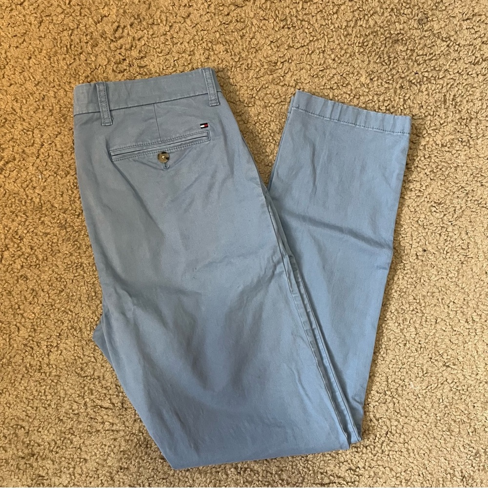 Tommy Hilfiger Light Blue Slim Chinos 33x32